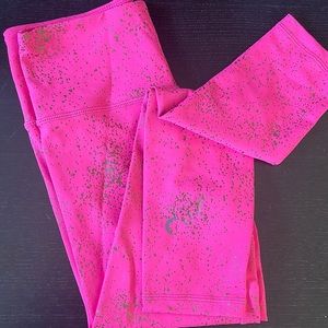 ZYIA Active Hot Pink Stay Gold Leggings size 2